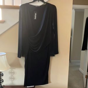 NWT black knit dress. Size 20